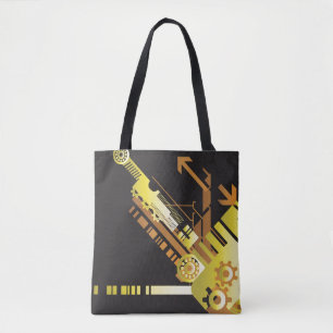 Tote Bag Arrière - plan tramé technique 5