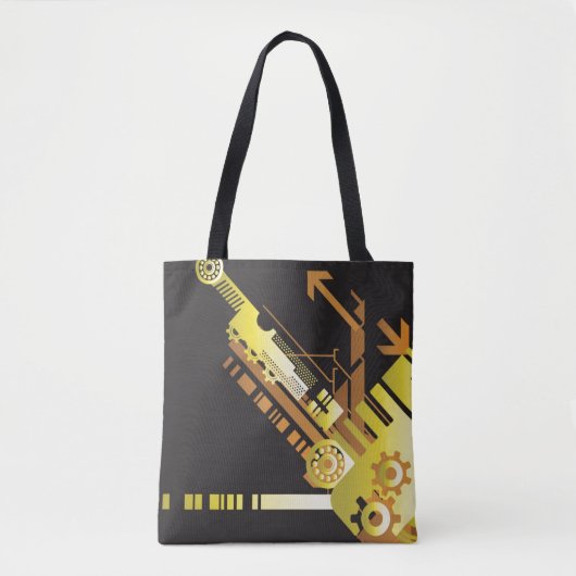 Tote Bag Arrière - plan tramé technique 5 (Devant)