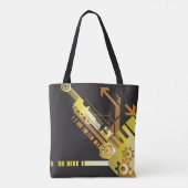 Tote Bag Arrière - plan tramé technique 5 (Dos)