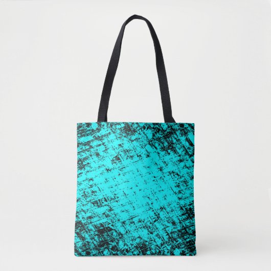 Tote Bag Arrière - plan turquoise grunge couleur. Elément d (Devant)