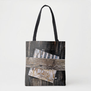 Tote Bag Arrière-plan Vieux Maison En Bois