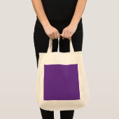 Tote Bag arrière - plan violet avec bordure blanche (Devant (produit))
