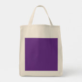 Tote Bag arrière - plan violet avec bordure blanche (Dos)
