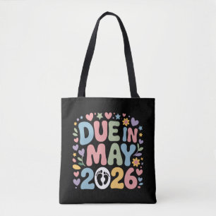 Tote Bag Arrivée mai 2026 Bébé à naître Maman Grossesse