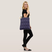 Tote Bag Art à l'encre d'alcool abstrait violet labyrinthe (Sur le modèle)