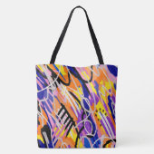 Tote Bag Art Abstrait audacieux et expressif (Dos)