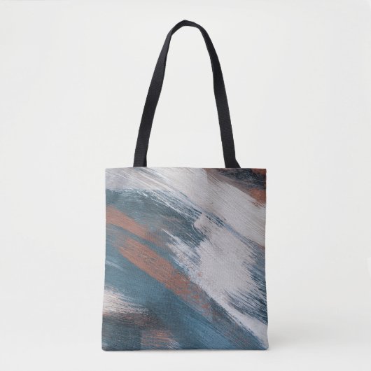 Tote Bag Art Abstrait : Brush Strokes Versatile. (Devant)