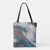 Tote Bag Art Abstrait : Brush Strokes Versatile. (Dos)