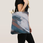 Tote Bag Art Abstrait : Brush Strokes Versatile. (De près)