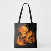 Tote Bag Art Abstrait Fireball (Devant)