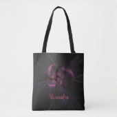 Tote Bag Art Abstrait foncé gothique (Devant)