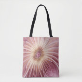 Tote Bag Art Abstrait Fractal Fleur & Tons de Bourgogne (Devant)