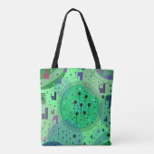 Tote Bag Art abstrait : Fruit Kiwi Vert (Dos)