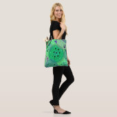 Tote Bag Art abstrait : Fruit Kiwi Vert (Sur le modèle)