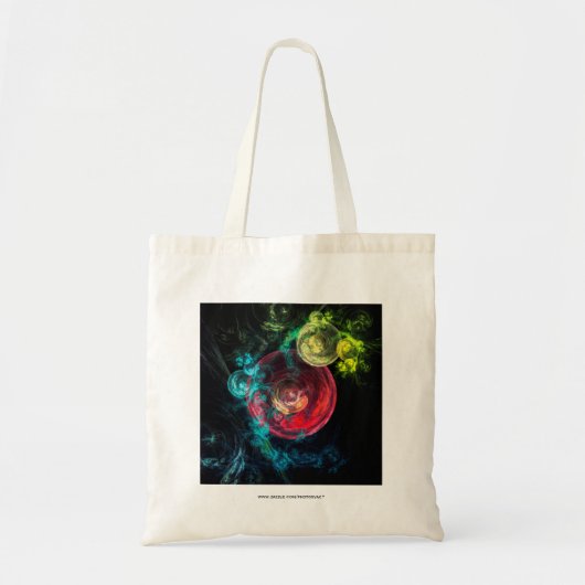 Tote Bag Art abstrait Galaxie Cercles (Devant)