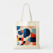 Tote Bag Art Abstrait géométrique du milieu du siècle scand (Dos)