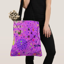 Art abstrait : Glitch violet