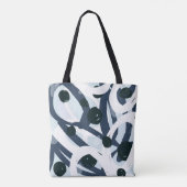 Tote Bag Art Abstrait : Illustration de peinture transparen (Dos)