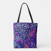 Tote Bag Art abstrait Jubilé Bleu  (Dos)