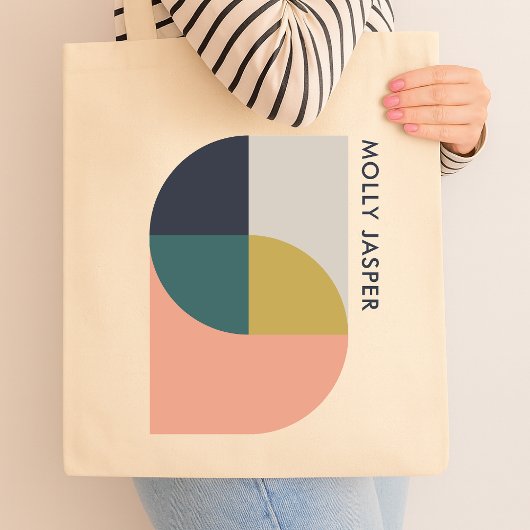 Tote Bag Art Abstrait moderne élégant minimaliste géométriq