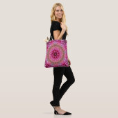Tote Bag Art Abstrait rose moderne (Sur le modèle)