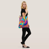 Tote Bag Art abstrait tourbillonnant vibrant (Sur le modèle)