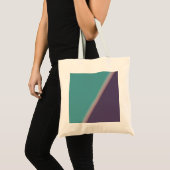 Tote Bag Art Abstrait Turquoise violet (Devant (produit))