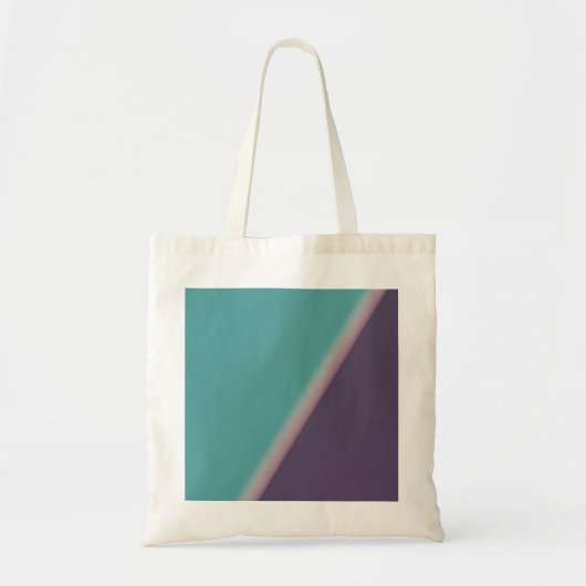 Tote Bag Art Abstrait Turquoise violet (Devant)