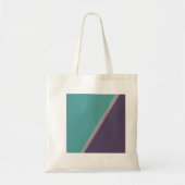 Tote Bag Art Abstrait Turquoise violet (Devant)