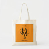 Tote Bag Art africain, "Bonne Danse" (Devant)