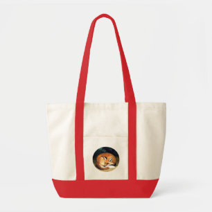 Tote Bag Art animal rouge somnolent Fourre-tout BagThi de