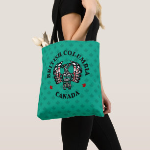 Tote Bag Art Autochtone Amérindien Haida Rouge Noir Thunder
