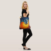 Tote Bag Art Celestial Yin Yang (Sur le modèle)
