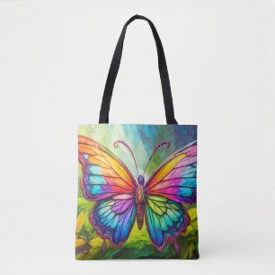 Tote Bag Art créatif vibrant papillon