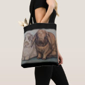 Tote Bag Art d'animal de lapin de dessin de lapin (De près)