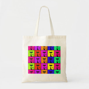 Tote Bag Art de bruit coloré frais de chat de Kitty