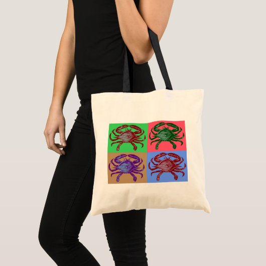Tote Bag Art de bruit de crabe (Devant (produit))