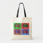 Tote Bag Art de bruit de crabe (Devant)