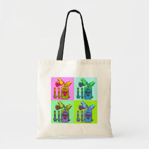 Tote Bag Art de bruit de déplacement de chimie
