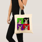 Tote Bag Art de bruit de Ninja de chat de Sphynx 2 (Devant (produit))