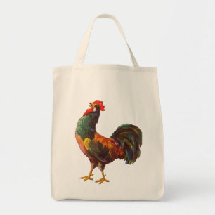 Tote Bag Art de caisse de cuisine vintage Coq