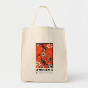 Tote Bag Art de carpe japonais tranquille