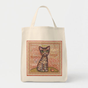 Tote Bag Art de chat du Bengale