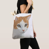 Tote Bag Art de chat roux adorable (De près)