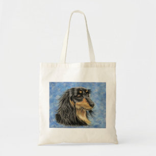 Tote Bag Art de chien - art aux cheveux longs Marcus de