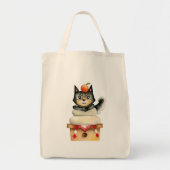 Tote Bag Art de chien de Shiba Inu de Japonais d'aquarelle (Devant)