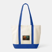 Tote Bag Art de couple d'androïde cyberpunk biomécanique (Dos)