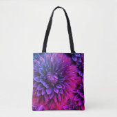 Tote Bag Art de fleur fractale vibrante (Devant)