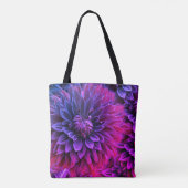 Tote Bag Art de fleur fractale vibrante (Dos)