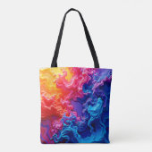 Tote Bag Art de fusion colorimétrique (Dos)